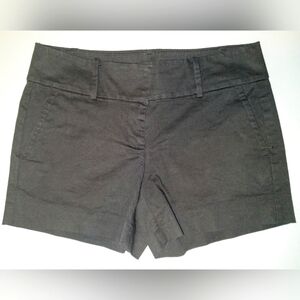 EUC Ann Taylor Black Cotton Low Rise City Shorts ~ Sz 2P (Fits 30 In Waist)
